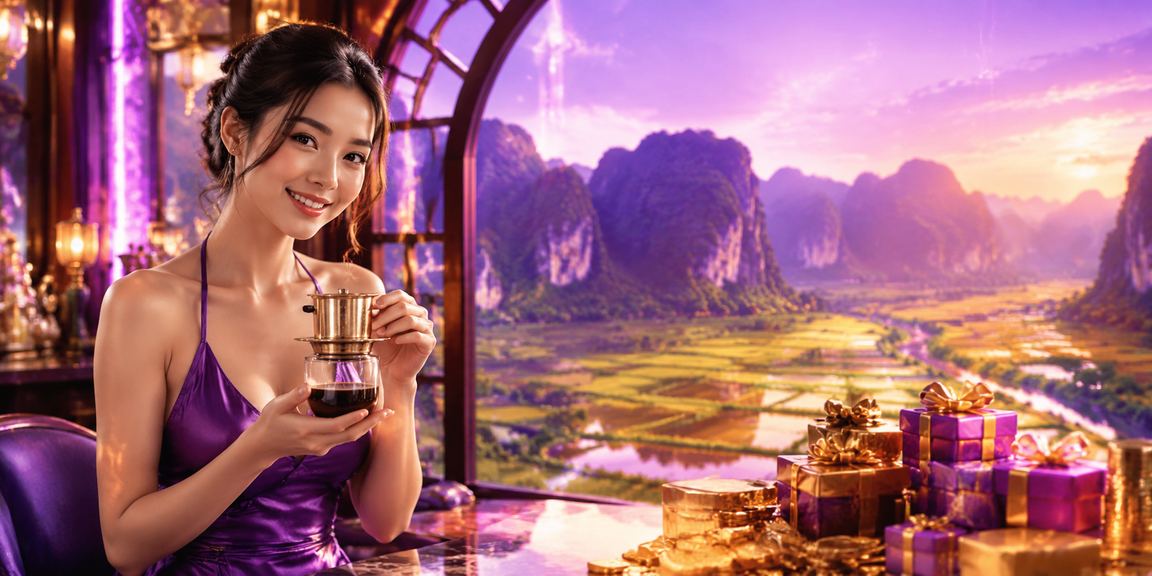 Người dùng uống cà phê tại Ninh Bình thư giãn và chơi game trực tuyến một cách cân bằng